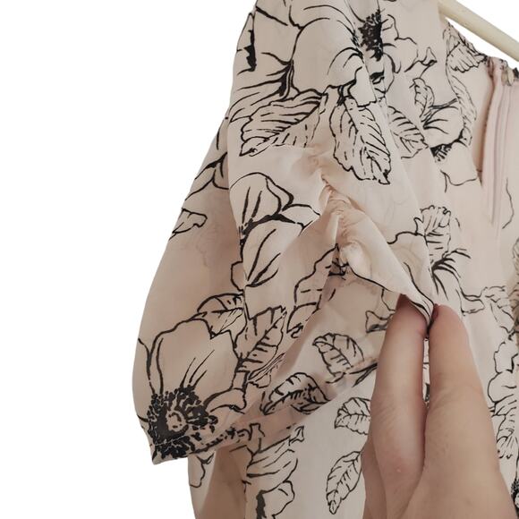 Forever 21 | Floral Short Sleeve Preppy Skater Drees Fit n Flare Lightweight - Picture 5 of 10